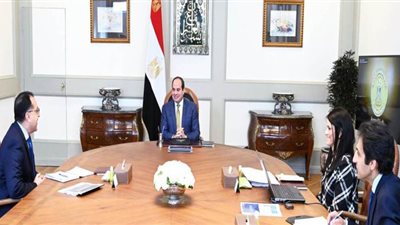 تفاصيل اجتماع السيسي مع وزيرة التعاون الدولي بحضور مدبولي | فيديو