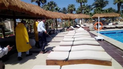 تطهير 30 منتجعا سياحيا بالغردقة بالجونة لمواجهة كورونا |صور