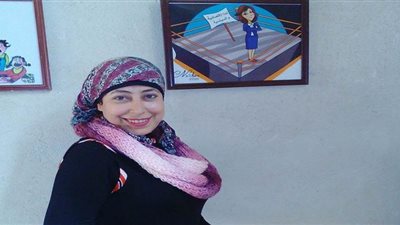 تكريم فنانة الكاريكاتير نشوى سعيد في يوم المرأة العالمي 2020