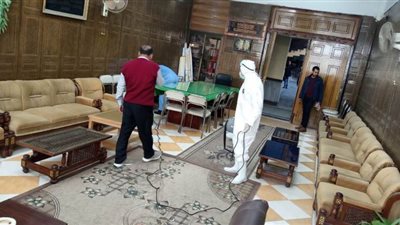 تعقيم وتطهير ديوان عام محافظة شمال سيناء بالعريش | صور