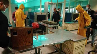 المطارات المصرية تواصل تنفيذ الخطة الوقائية لمواجهة كورونا