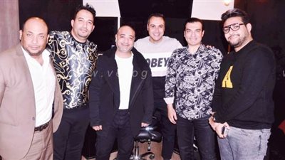 كواليس تسجيل أغنية إيهاب توفيق 