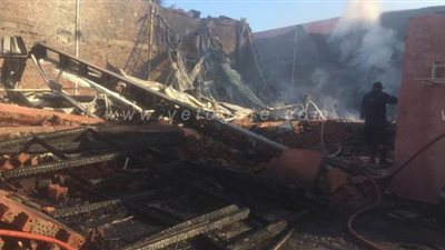 إخماد حريق داخل استوديو تصوير مسلسل يوسف الشريف | صور