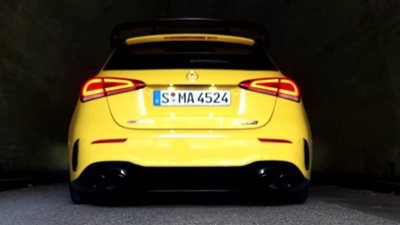 سرعات سيارة مرسيدس AMG A45 S | فيديو