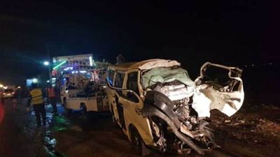 إصابة ١٦ شخصًا في حادث تصادم بالمنوفية