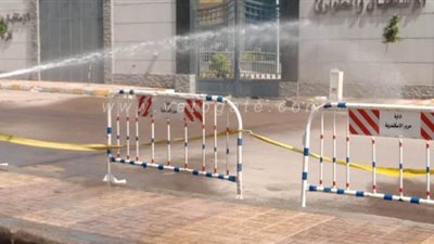 حملة لتطهير الشوارع المحيطة بمستشفى العجمي للحجر الصحي | صور