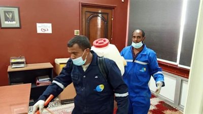 تطهير ورش المصالح الحكومية في قنا لمواجهه كورونا | صور