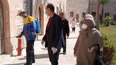 طريقة تعقيم أماكن الخدمات السياحية بالمتاحف والمواقع الأثرية