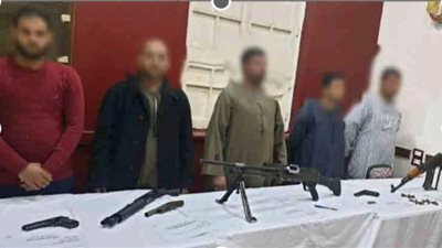 ضبط 6 قطع أسلحة نارية وتنفيذ 75 حكما قضائيا بحملة أمنية بأسيوط