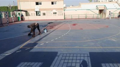 صيانة ملاعب النادي الأوليمبي بعد تعليق النشاط الرياضي | صور