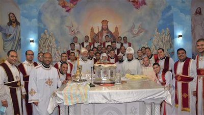 طلبة إكليريكية الأنبا رويس يزورون دير أبي سيفين بطموه