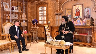 البابا تواضروس يستقبل سفير مصر في مالطا 