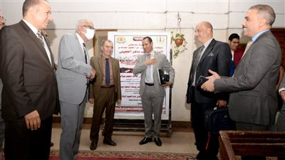 رئيس جامعة المنصورة يفتتح مكاتب أعضاء هيئة التدريس بكلية الحقوق | صور 