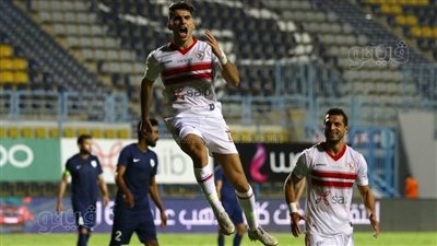 الزمالك يتقدم على إنبي بهدف نظيف في الشوط الأول 