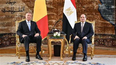 14 صورة ترصد تفاصيل المباحثات المصرية الرومانية والمؤتمر الصحفي للسيسي وكلاوس