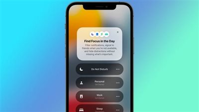طريقة استخدام أوضاع التركيز الجديدة في iOS 15