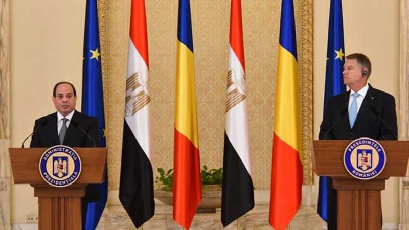 السيسي ورئيس رومانيا