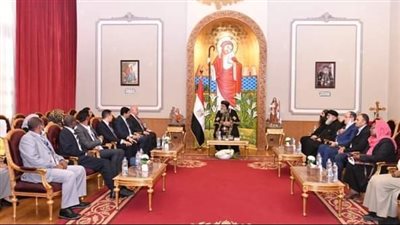البابا تواضروس لوفد إعلامي سوداني: مصر تشهد تنمية كبرى بقيادة الرئيس