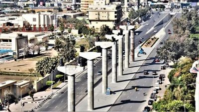 تحويلات مرورية لإنشاء محطة الشهيد هشام بركات بمشروع المونوريل