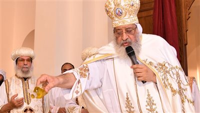 البابا تواضروس يدشن كاتدرائية دير يحنس القصير بالعلمين