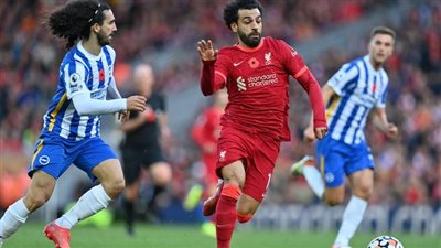 محمد صلاح يصنع هدفًا في تعادل ليفربول مع برايتون 2/2 بالدوري الإنجليزي