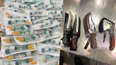 كوكتيل تهريب.. ضبط هواتف وأدوية وبنادق وأسلحة بحوزة 7 ركاب بمطار القاهرة