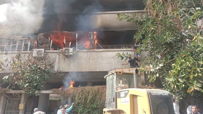 حريق عقار يوسف بطرس