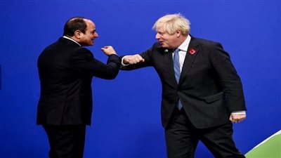نشاط رئاسي حافل اليوم في قمة المناخ بجلاسجو.. بسام راضي: رئيس وزراء بريطانيا يهنئ الرئيس على الإنجازات والجهود التنموية الطموحة التي تقوم بها مصر ويؤكد دعم بريطانيا لتلك الجهود تحت قيادة السيسي