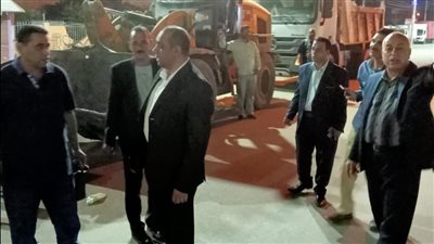 إزالة إشغالات الباعة الجائلين والإعلانات غير المرخصة في حملة ببني سويف