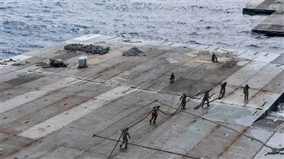 بعد إرجائه بسبب الطقس، البنتاجون يعلن موعد تشغيل المنصة البحرية في غزة