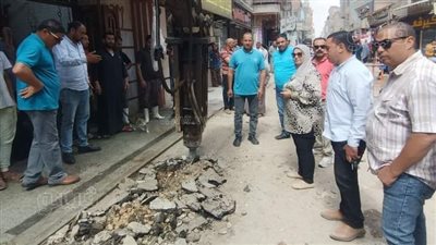 حملة مكبرة لرفع الإشغالات وإزالة التعديات بشوارع السنطة في الغربية