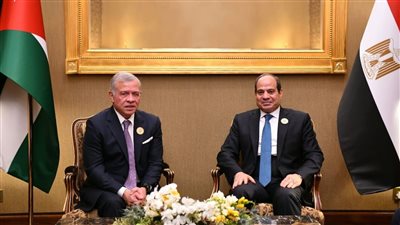 السيسي وملك الأردن يطالبان بالوقف الفوري لإطلاق النار بغزة