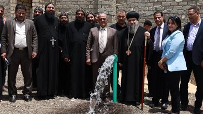 توصيل خط مياه الشرب لدير الأنبا موسى القوى بالنوبارية