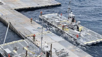 المكتب الحكومي بغزة: الرصيف الأمريكي العائم 