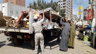 رفع 140 إشغال طريق في قنا