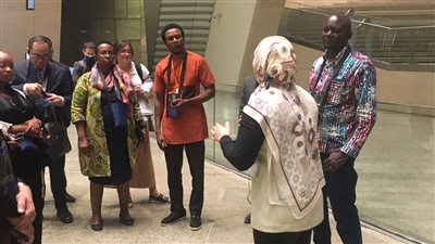 وفد اليونسكو يزور المتحف المصري الكبير