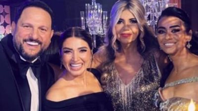 أشرف زكي وروجينا والسقا ولميس الحديدي في حفل زفاف ريم سامي (صور)