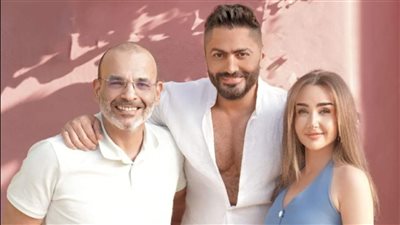  أيمن بهجت قمر يروج لفيلمه الجديد مع تامر حسني 