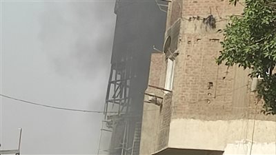 نشوب حريق في منزل من 5 طوابق بشبرا الخيمة