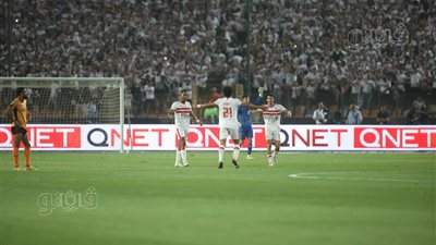 الزمالك يتقدم على نهضة بركان بصاروخية أحمد حمدي في الشوط الأول (صور)