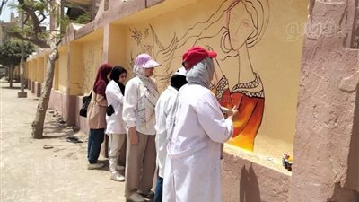 مبادرة لتجميل أسوار المصالح الحكومية بالحامول في كفر الشيخ