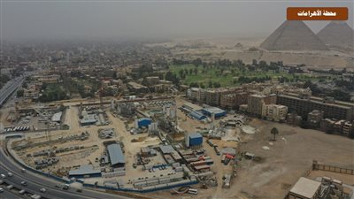 أحدث 8 صور لأعمال تنفيذ محطة الأهرامات بالخط الرابع للمترو 