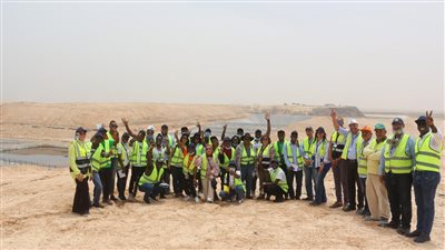 وفد طلاب جامعة سنجور الدولية يزور المدفن الصحي بالحمام في الإسكندرية