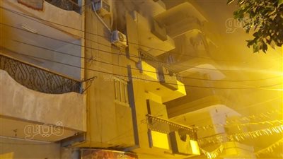 حريق يلتهم شقة سكنية في طنطا (صور)