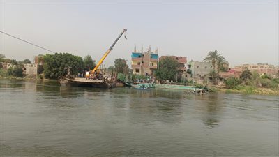 10 صور ترصد جهود الإنقاذ النهرى لانتشال ضحايا حادث معدية أبو غالب