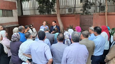 سلومة يتابع سير امتحانات الفصل الدراسي الثاني بالجيزة