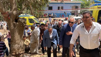 محافظ الجيزة يزور مصابي حادث معدية أبو غالب (صور)