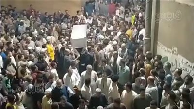 جنازة مهيبة لجثامين 4 فتيات من ضحايا معدية أبو غالب بالمنوفية (صور)