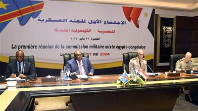 القائد العام للقوات المسلحة يلتقى وزير الدفاع الوطنى بجمهورية الكونغو الديمقراطية