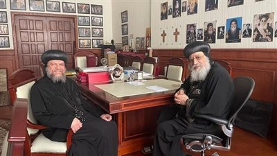 البابا تواضروس يتلقى تقريرا عن الخدمة في إيبارشية لوس أنجلوس